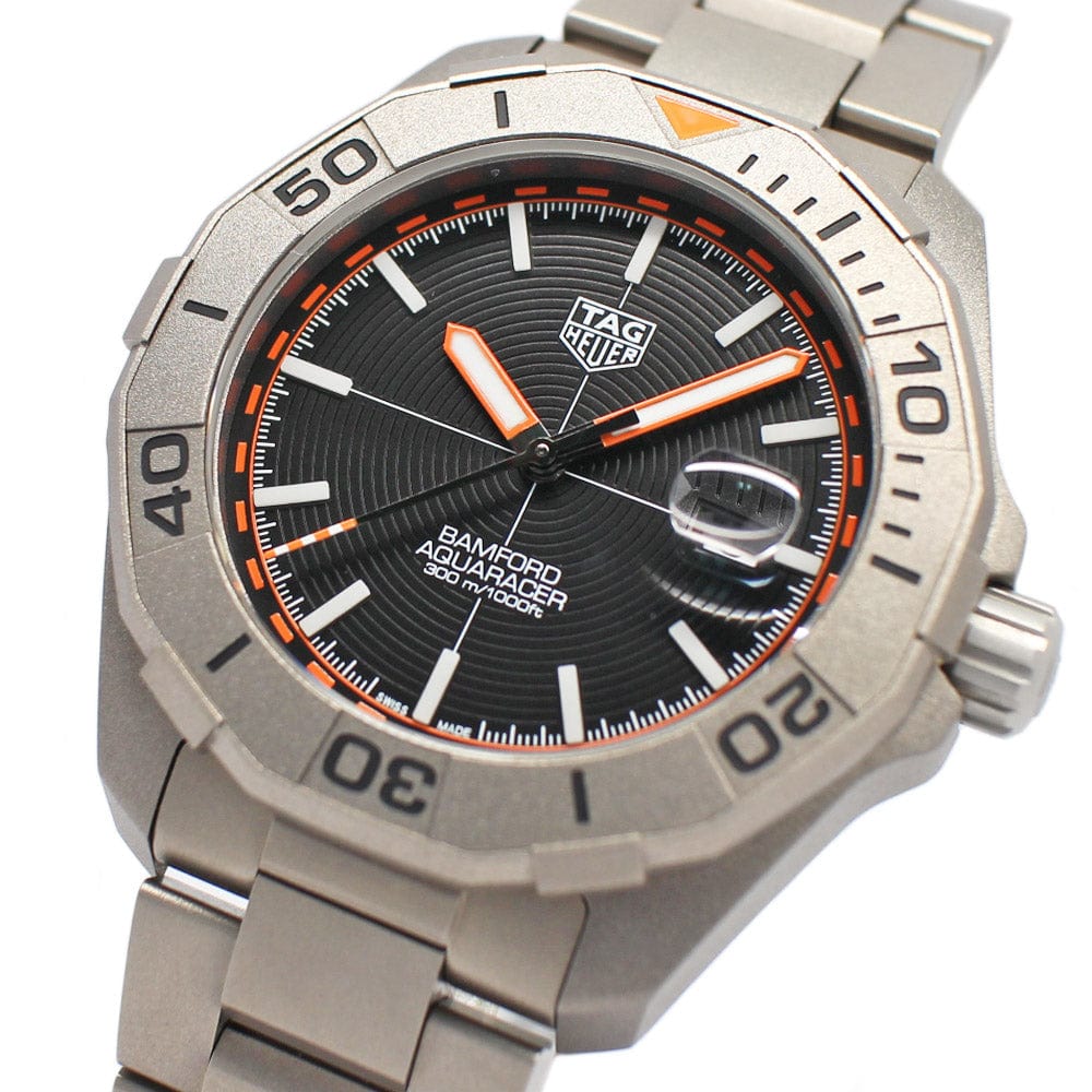 Buy Shop Tag Heuer Aquaracer Bamford Automatic Black Dial Grey Steel Strap Watch for Men - WAY208F.BF0638 USA Online
