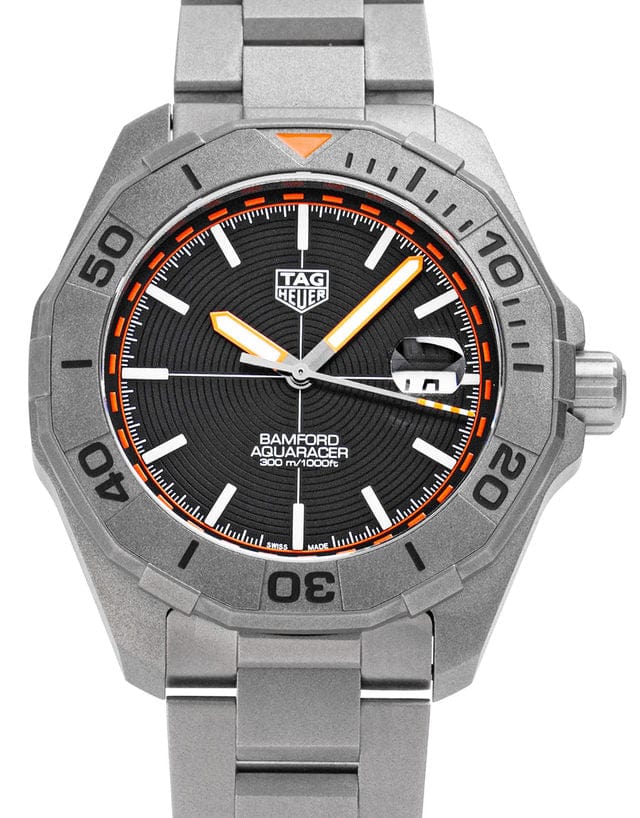 Buy Shop Tag Heuer Aquaracer Bamford Automatic Black Dial Grey Steel Strap Watch for Men - WAY208F.BF0638 USA Online