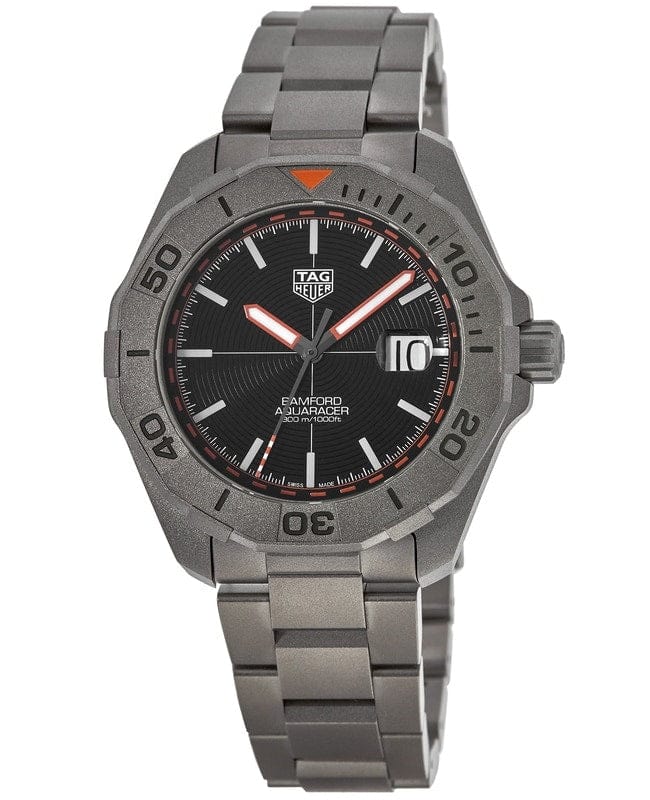Buy Shop Tag Heuer Aquaracer Bamford Automatic Black Dial Grey Steel Strap Watch for Men - WAY208F.BF0638 USA Online