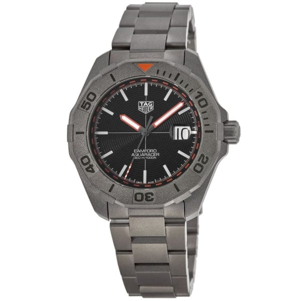 Buy Shop Tag Heuer Aquaracer Bamford Automatic Black Dial Grey Steel Strap Watch for Men - WAY208F.BF0638 USA Online
