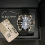 Buy Shop Tag Heuer Aquaracer Black Dial Black Rubber Strap Watch for Men - WAY111A.FT6151 USA Online