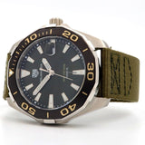 Buy Shop Tag Heuer Aquaracer Black Dial Khakhi Green NATO Strap Watch for Men - WAY101E.FC8222 USA Online