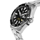 Buy Shop Tag Heuer Aquaracer Black Dial Silver Steel Strap Strap Watch for Men - WAY201A.BA0927 USA Online