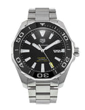 Buy Shop Tag Heuer Aquaracer Black Dial Silver Steel Strap Strap Watch for Men - WAY201A.BA0927 USA Online