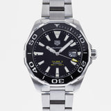 Buy Shop Tag Heuer Aquaracer Black Dial Silver Steel Strap Strap Watch for Men - WAY201A.BA0927 USA Online