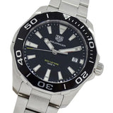 Buy Shop Tag Heuer Aquaracer Black Dial Silver Steel Strap Watch for Men - WAY111A.BA0928 USA Online