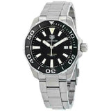 Buy Shop Tag Heuer Aquaracer Black Dial Silver Steel Strap Watch for Men - WAY111A.BA0928 USA Online