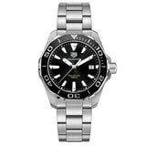 Buy Shop Tag Heuer Aquaracer Black Dial Silver Steel Strap Watch for Men - WAY111A.BA0928 USA Online