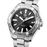 Buy Shop Tag Heuer Aquaracer Black Dial Silver Steel Strap Watch for Men - WBD1110.BA0928 USA Online