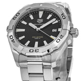 Buy Shop Tag Heuer Aquaracer Black Dial Silver Steel Strap Watch for Men - WBD1110.BA0928 USA Online