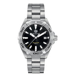 Buy Shop Tag Heuer Aquaracer Black Dial Silver Steel Strap Watch for Men - WBD1110.BA0928 USA Online