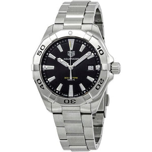 Buy Shop Tag Heuer Aquaracer Black Dial Silver Steel Strap Watch for Men - WBD1110.BA0928 USA Online