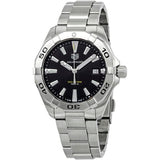 Buy Shop Tag Heuer Aquaracer Black Dial Silver Steel Strap Watch for Men - WBD1110.BA0928 USA Online