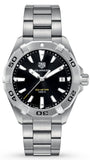 Buy Shop Tag Heuer Aquaracer Black Dial Silver Steel Strap Watch for Men - WBD1110.BA0928 USA Online