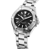 Buy Shop Tag Heuer Aquaracer Black Dial Silver Steel Strap Watch for Women - WBD1310.BA0740 USA Online