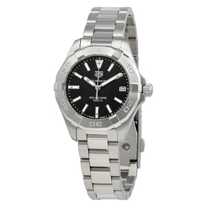Buy Shop Tag Heuer Aquaracer Black Dial Silver Steel Strap Watch for Women - WBD1310.BA0740 USA Online