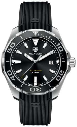 Buy Shop Tag Heuer Aquaracer Black Dial Watch for Men - WAY101A.FT6141 USA Online