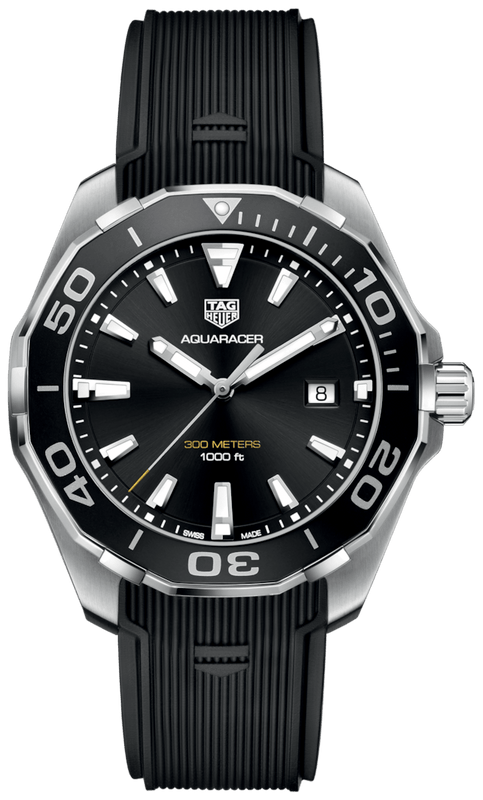 Buy Shop Tag Heuer Aquaracer Black Dial Watch for Men - WAY101A.FT6141 USA Online