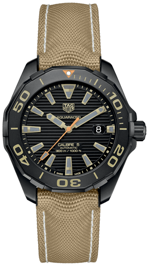 Buy Shop Tag Heuer Aquaracer Black Dial Watch for Men - WAY208C.FC6383 USA Online