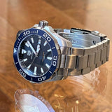 Buy Shop Tag Heuer Aquaracer Blue Dial Quartz Silver Steel Strap Watch for Men - WAY111C.BA0928 USA Online