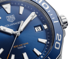 Buy Shop Tag Heuer Aquaracer Blue Dial Quartz Silver Steel Strap Watch for Men - WAY111C.BA0928 USA Online