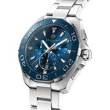 Buy Shop Tag Heuer Aquaracer Blue Dial SIlver Steel Strap Watch for Men - CAY111B.BA0927 USA Online