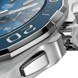 Buy Shop Tag Heuer Aquaracer Blue Dial SIlver Steel Strap Watch for Men - CAY111B.BA0927 USA Online