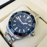 Buy Shop Tag Heuer Aquaracer Blue Dial Silver Steel Strap Watch for Men - WAY101C.BA0746 USA Online
