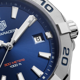 Buy Shop Tag Heuer Aquaracer Blue Dial Silver Steel Strap Watch for Men - WBD1112.BA0928 USA Online