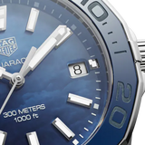 Buy Shop Tag Heuer Aquaracer Blue Dial Silver Steel Strap Watch for Women - WAY131S.BA0748 USA Online
