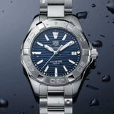 Buy Shop Tag Heuer Aquaracer Blue Dial Silver Steel Strap Watch for Women - WBD131D.BA0748 USA Online