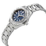 Buy Shop Tag Heuer Aquaracer Blue Dial Silver Steel Strap Watch for Women - WBD1412.BA0741 USA Online