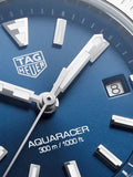Buy Shop Tag Heuer Aquaracer Blue Dial Silver Steel Strap Watch for Women - WBD1412.BA0741 USA Online