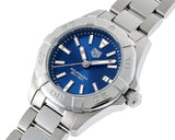 Buy Shop Tag Heuer Aquaracer Blue Dial Silver Steel Strap Watch for Women - WBD1412.BA0741 USA Online