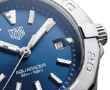 Buy Shop Tag Heuer Aquaracer Blue Dial Silver Steel Strap Watch for Women - WBD1412.BA0741 USA Online