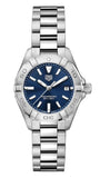 Buy Shop Tag Heuer Aquaracer Blue Dial Silver Steel Strap Watch for Women - WBD1412.BA0741 USA Online