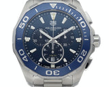 Buy Shop Tag Heuer Aquaracer Blue Dial Watch for Men - CAY111B.BA0927 USA Online