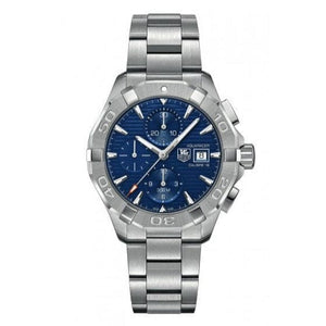 Buy Shop Tag Heuer Aquaracer Caliber 16 Automatic Chronograph Blue Dial Silver Steel Strap Watch for Men - CAY2112.BA0927 USA Online