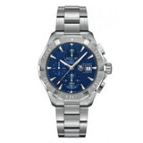 Buy Shop Tag Heuer Aquaracer Caliber 16 Automatic Chronograph Blue Dial Silver Steel Strap Watch for Men - CAY2112.BA0927 USA Online