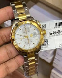 Buy Shop Tag Heuer Aquaracer Caliber 16 Automatic White Dial Two Tone Steel Strap Watch for Men - CAY2121.BB0923 USA Online