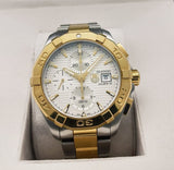 Buy Shop Tag Heuer Aquaracer Caliber 16 Automatic White Dial Two Tone Steel Strap Watch for Men - CAY2121.BB0923 USA Online