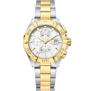 Buy Shop Tag Heuer Aquaracer Caliber 16 Automatic White Dial Two Tone Steel Strap Watch for Men - CAY2121.BB0923 USA Online