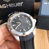Buy Shop Tag Heuer Aquaracer Caliber 5 Automatic Black Dial Black Rubber Strap Watch for Men - WAY2113.FT8021 USA Online