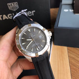 Buy Shop Tag Heuer Aquaracer Caliber 5 Automatic Black Dial Black Rubber Strap Watch for Men - WAY2113.FT8021 USA Online