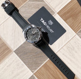 Buy Shop Tag Heuer Aquaracer Caliber 5 Automatic Black Dial Black Rubber Strap Watch for Men - WAY2113.FT8021 USA Online