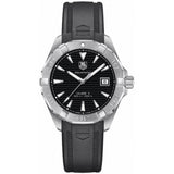 Buy Shop Tag Heuer Aquaracer Caliber 5 Automatic Black Dial Black Rubber Strap Watch for Men - WAY2113.FT8021 USA Online