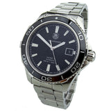 Buy Shop Tag Heuer Aquaracer Caliber 5 Automatic Black Dial Silver Steel Strap Watch for Men - WAK2110.BA0830 USA Online