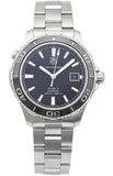 Buy Shop Tag Heuer Aquaracer Caliber 5 Automatic Black Dial Silver Steel Strap Watch for Men - WAK2110.BA0830 USA Online