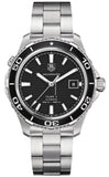 Buy Shop Tag Heuer Aquaracer Caliber 5 Automatic Black Dial Silver Steel Strap Watch for Men - WAK2110.BA0830 USA Online