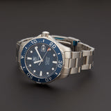 Buy Shop Tag Heuer Aquaracer Caliber 5 Automatic Blue Dial Silver Steel Strap Watch for Men - WAN2111.BA0822 USA Online